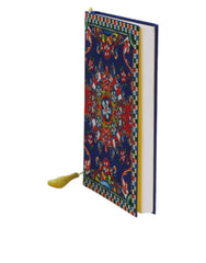 Dolce & Gabbana Meerkleurig Polyester Notitieboek met Carretto Siciliano Print