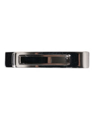 Dolce & Gabbana Zilverkleurige Messing Logo Merk Stropdasclip