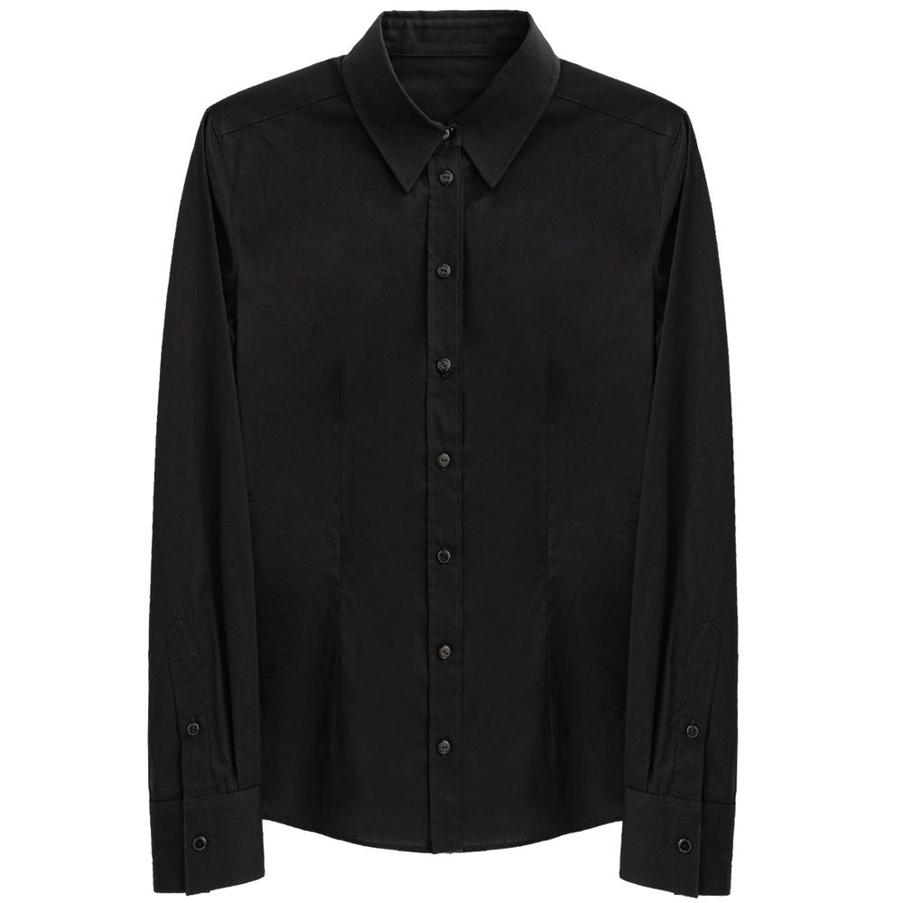 Dolce & Gabbana Schwarzes Hemd aus Baumwolle