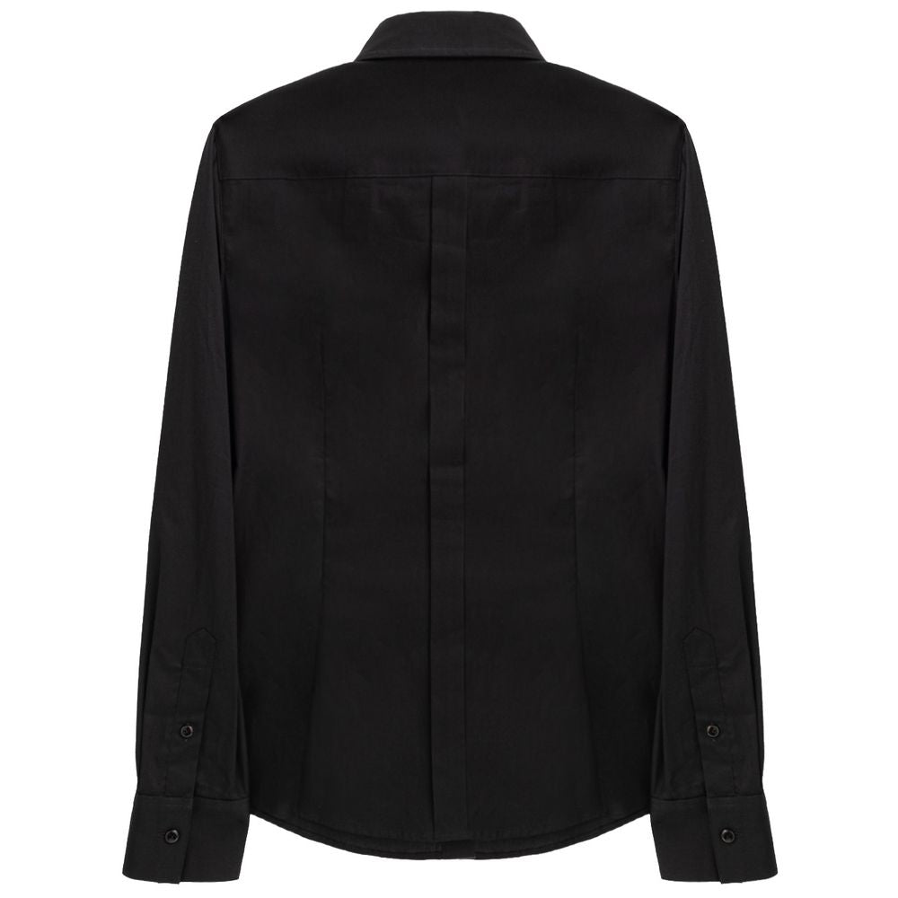 Dolce & Gabbana Schwarzes Hemd aus Baumwolle