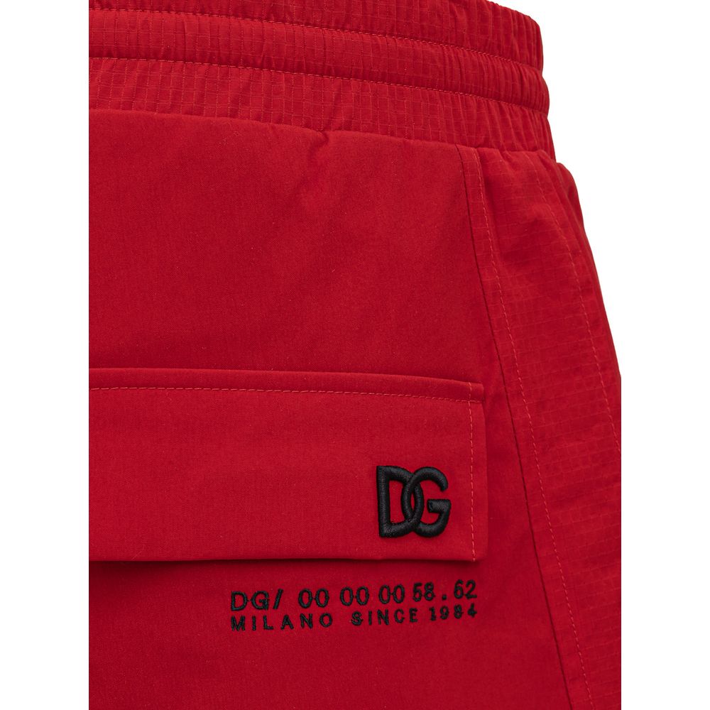 Dolce & Gabbana Rode Polyamide Trainingsbroek