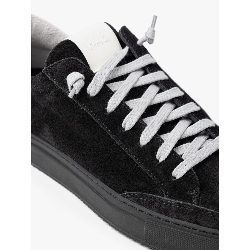 P448 Schwarze Sneaker aus Wildleder