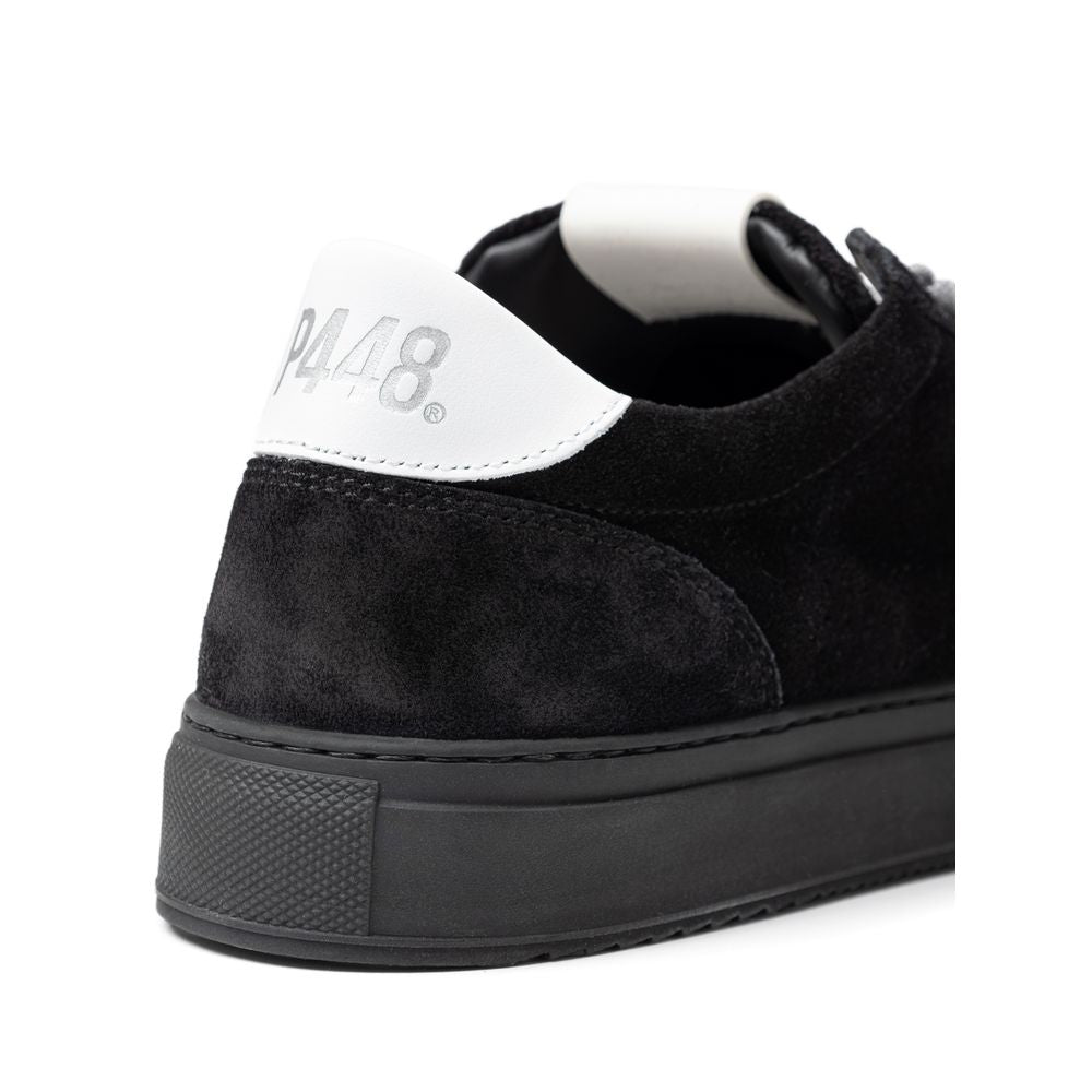 P448 Schwarze Sneaker aus Wildleder