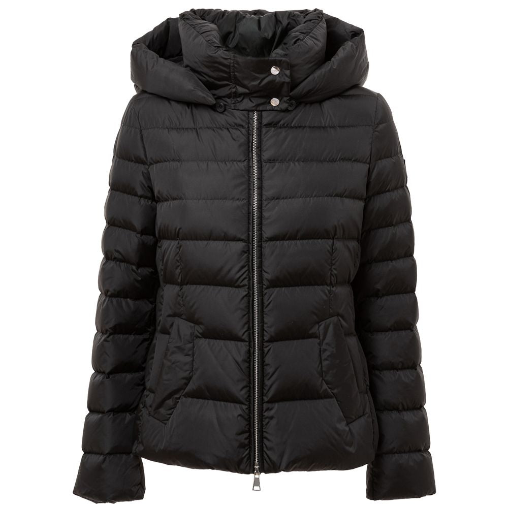 Schwarze Polyamid-Shell-Jacke hinzufügen