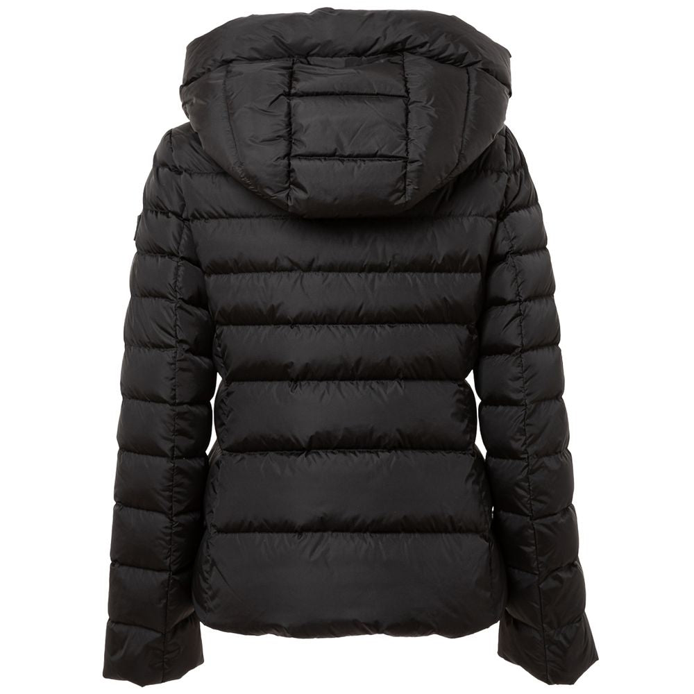 Schwarze Polyamid-Shell-Jacke hinzufügen