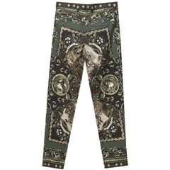 Dolce & Gabbana Grüne Freizeithose aus Baumwolle