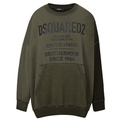 Dsquared² Green Cotton Sweatshirt