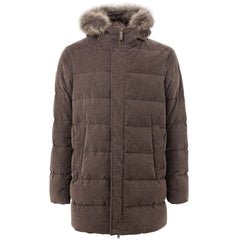 Herno Braune Bomberjacke aus Baumwolle