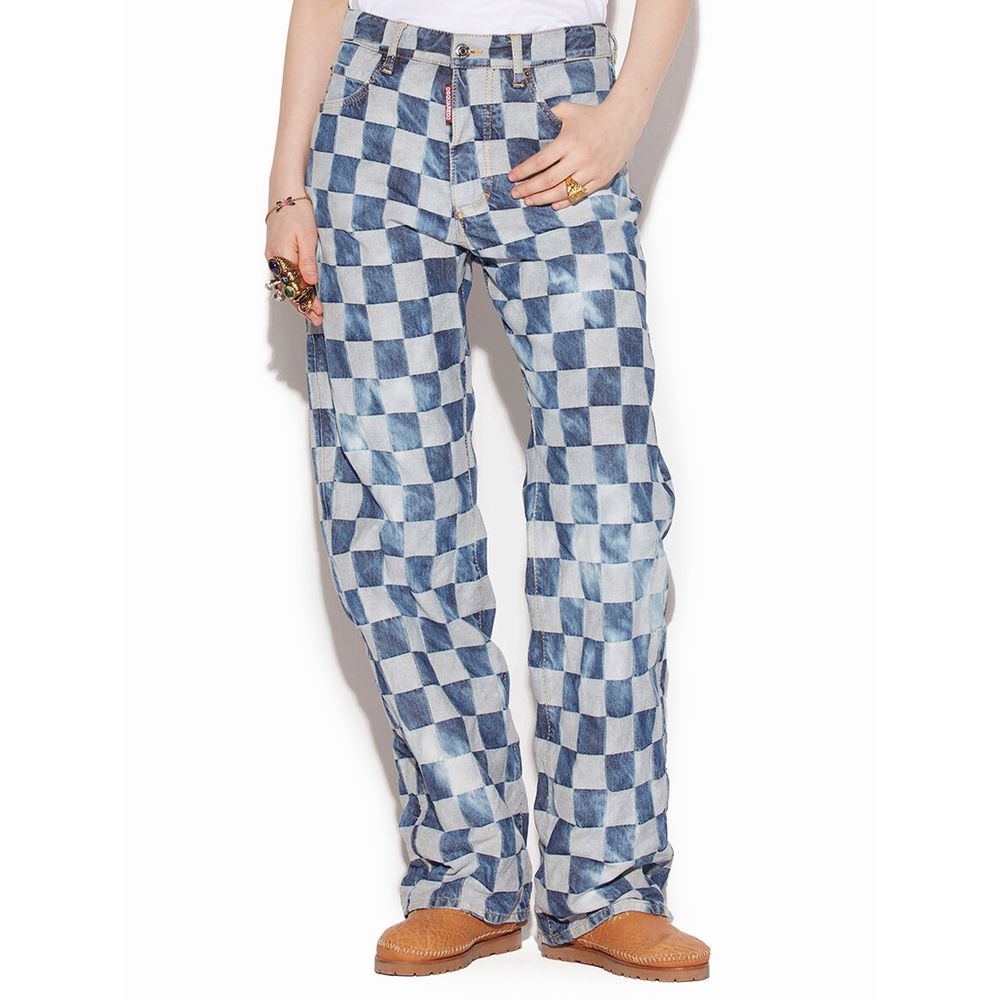 Dsquared² Jeans aus blauer Baumwolle im Relaxed Fit