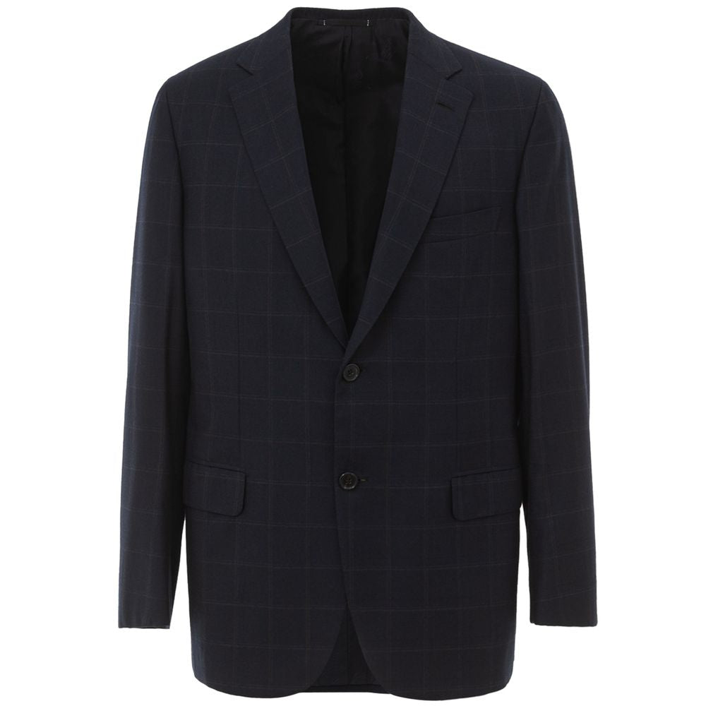 Brioni Blauwe Wollen Blazer