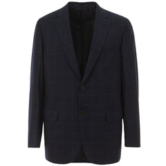 Brioni Blauwe Wollen Blazer