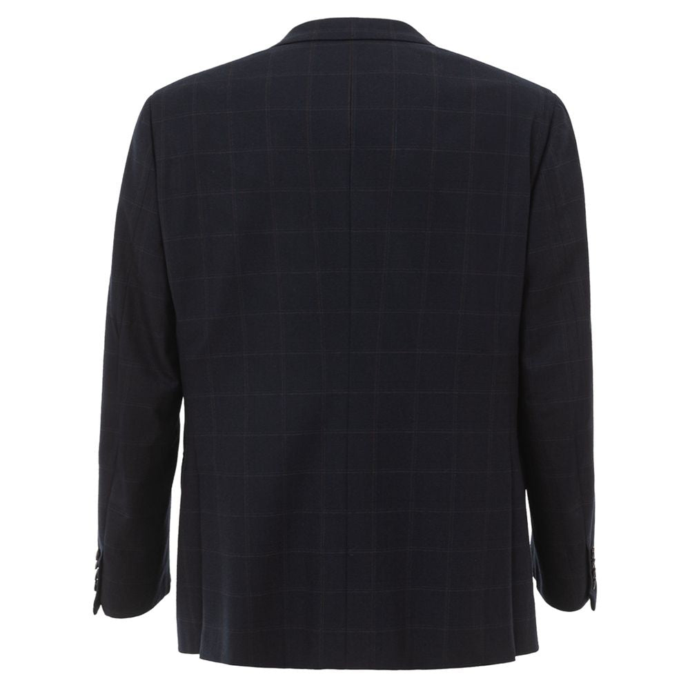 Brioni Blauwe Wollen Blazer