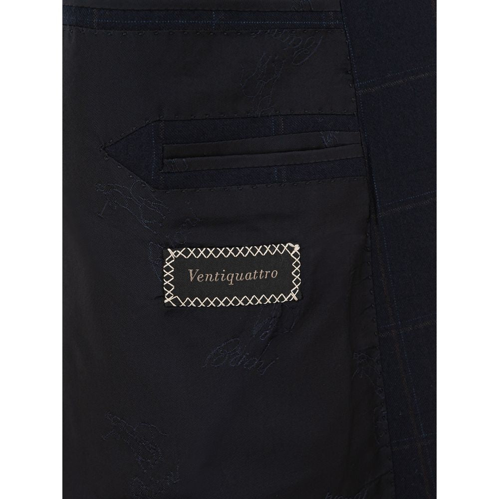 Brioni Blauwe Wollen Blazer