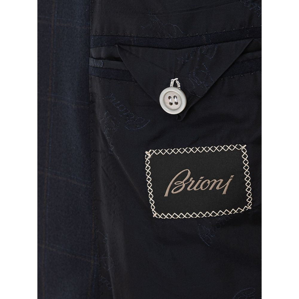 Brioni Blauwe Wollen Blazer