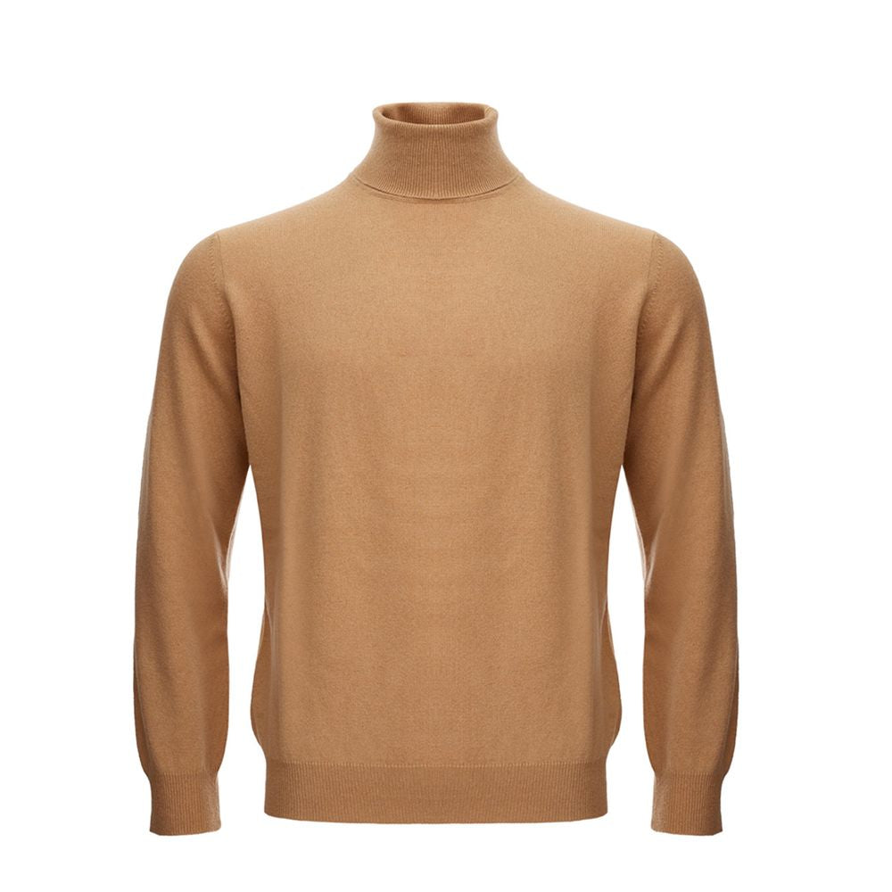KANGRA Brauner Rollkragenpullover aus Wolle