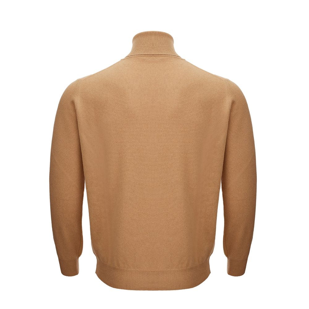 KANGRA Brauner Rollkragenpullover aus Wolle