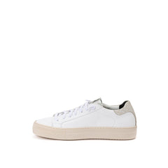 P448 White Leather Sneakers