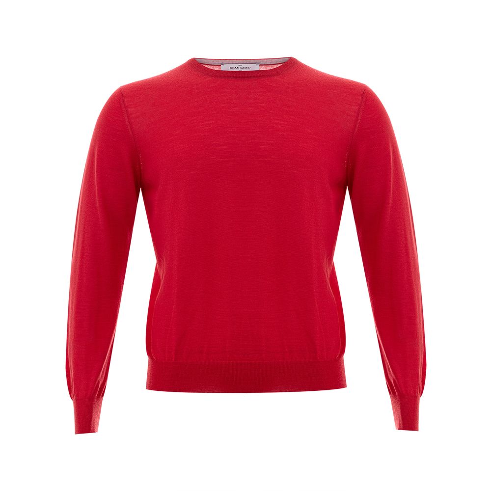 Gran Sasso rotes Woll-Sweatshirt