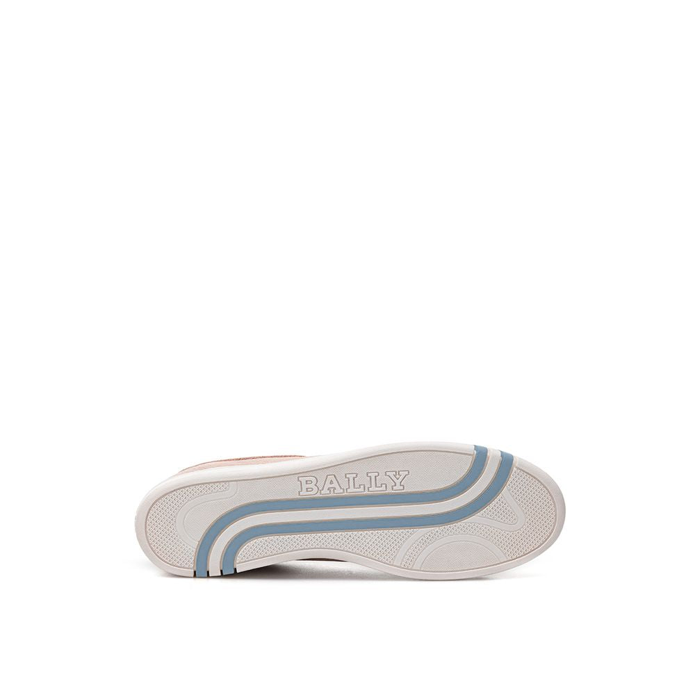 Roze Leren Atletische Sneakers van Bally