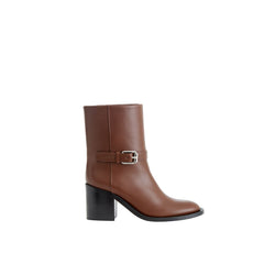 Burberry bruine leren enkellaarzen
