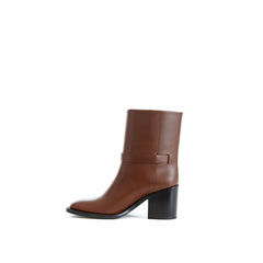 Burberry bruine leren enkellaarzen