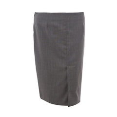Lardini Midirock aus grauer Wolle