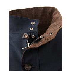 Lardini blauer Wollmantel