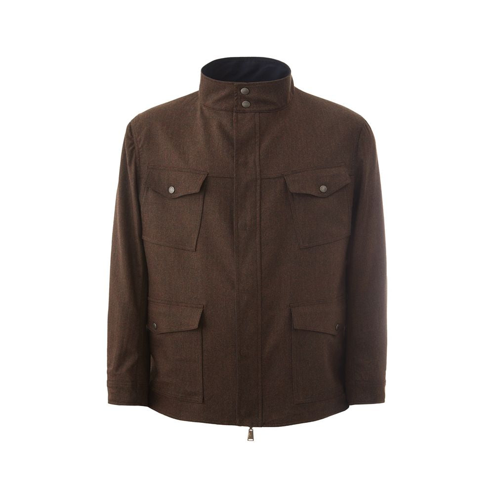 Lardini blauer Wollmantel