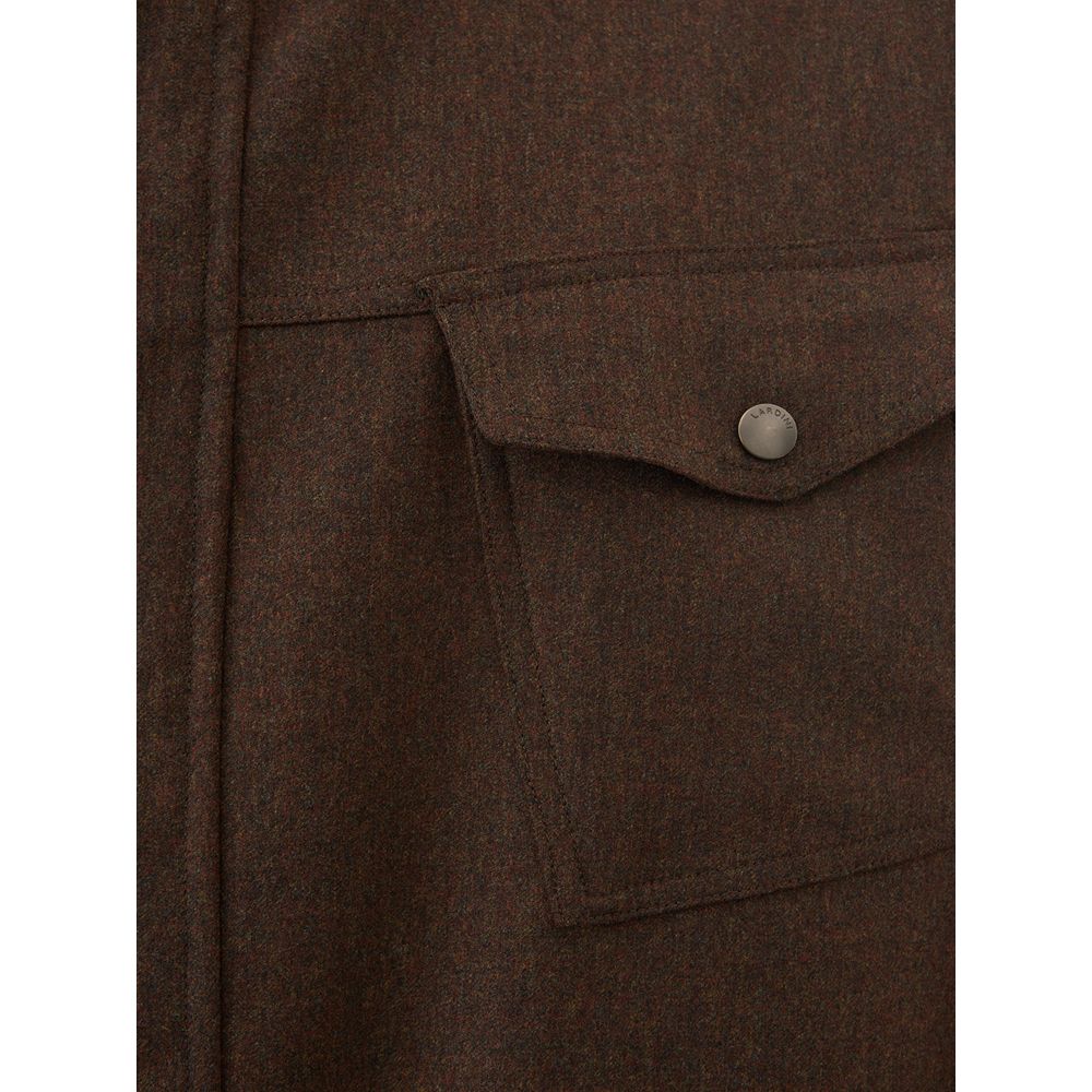Lardini blauer Wollmantel