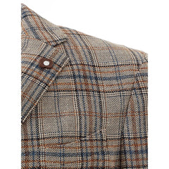 Lardini Multikleurige Linnen Blazer