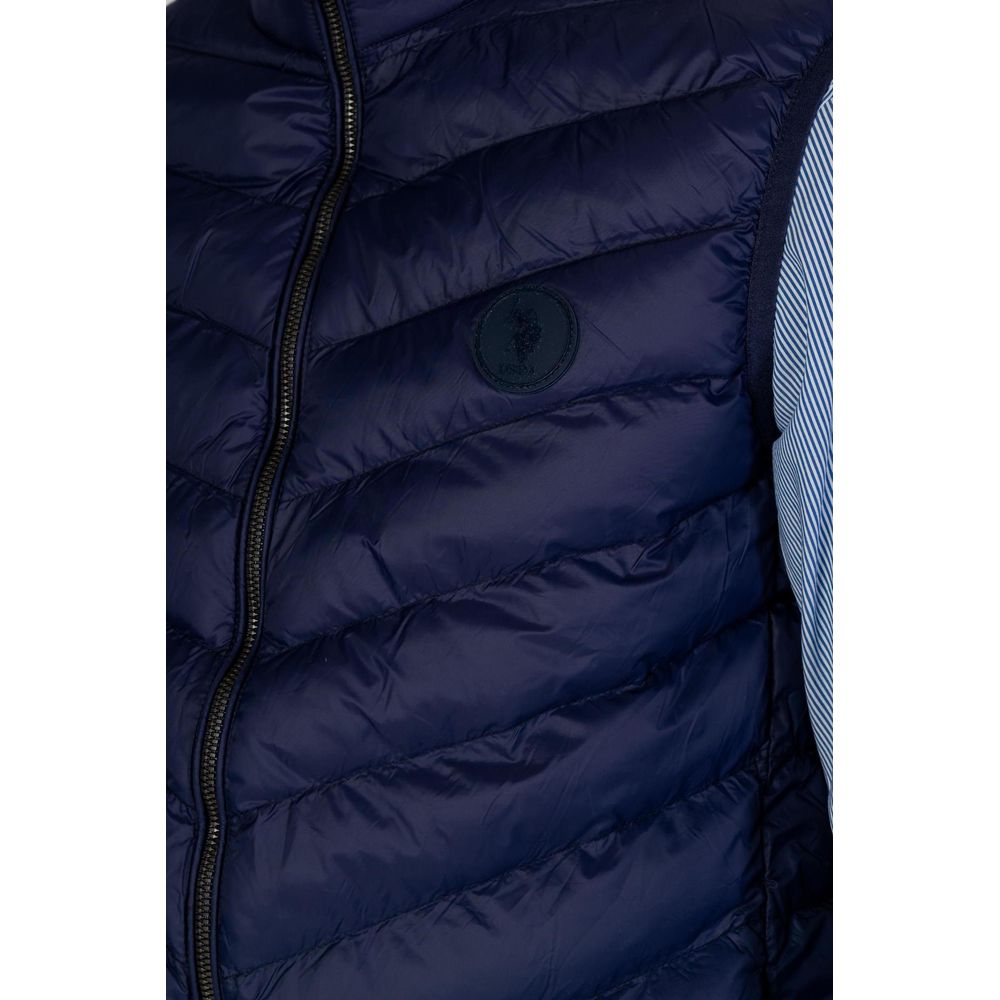 U.S. POLO ASSN. Ärmellose Jacke aus blauer Polyamid