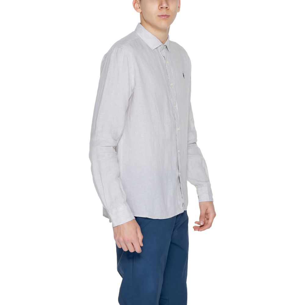 U.S. POLO ASSN. Beiges Leinenhemd