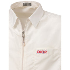 Dior Wit Polyester Shirt Met Korte Mouwen