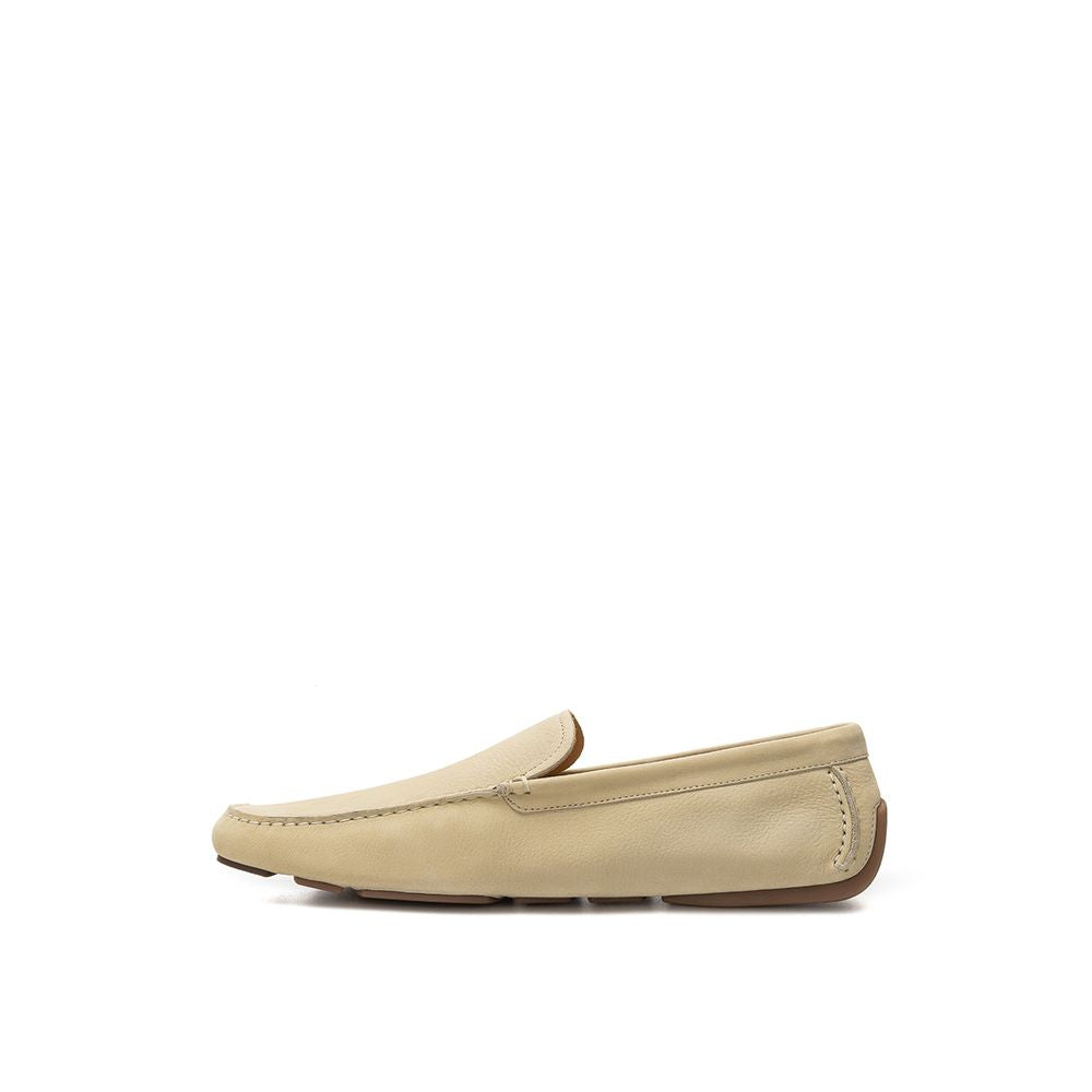 Bally Mokassin aus beigem Leder
