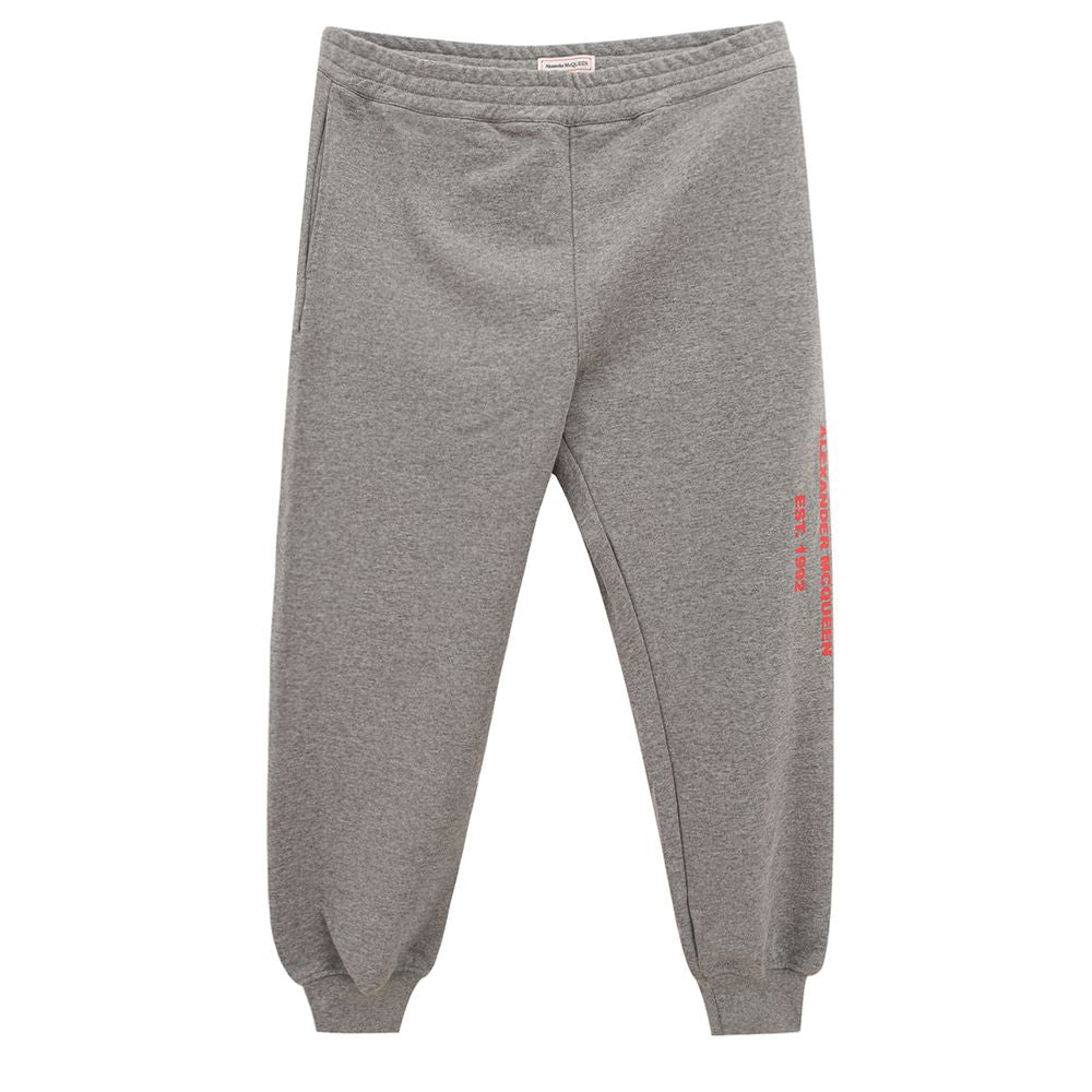 Alexander McQueen Graue Baumwoll-Sporthose