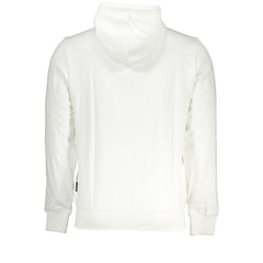 Napapijri Weißer Herren-Kapuzenpullover aus Baumwolle