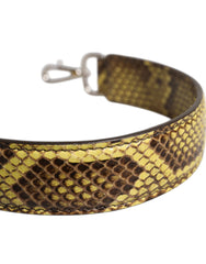 Dolce & Gabbana Gele Exotische Leren Tas Schouderband
