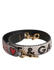 Dolce & Gabbana Mehrfarbiger DG AMORE Patch Taschenschulterriemen