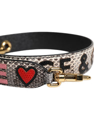 Dolce & Gabbana Mehrfarbiger DG AMORE Patch Taschenschulterriemen