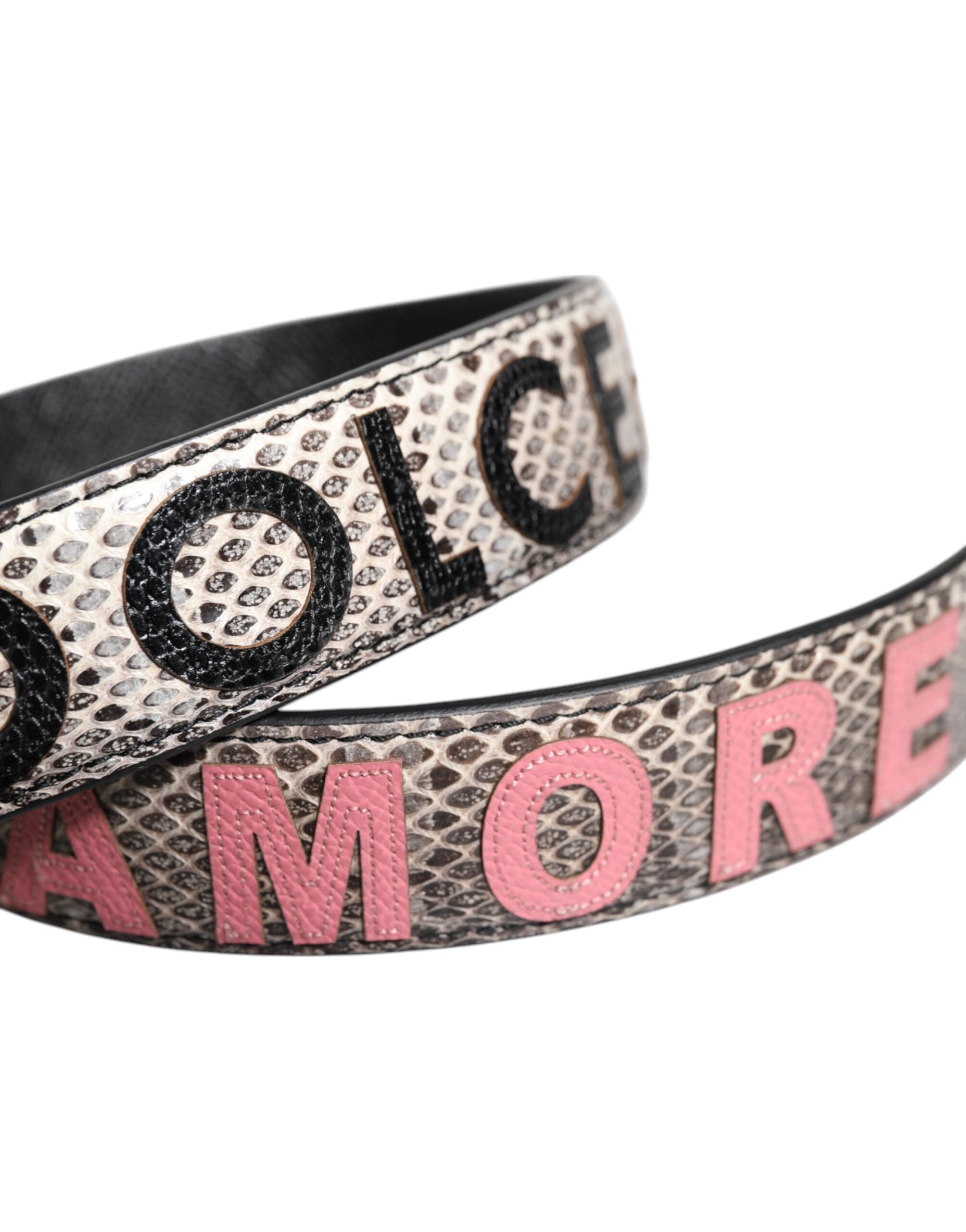 Dolce & Gabbana Mehrfarbiger DG AMORE Patch Taschenschulterriemen