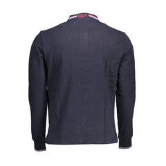 US POLO ASSN. Blaues Herren-Poloshirt aus Baumwolle