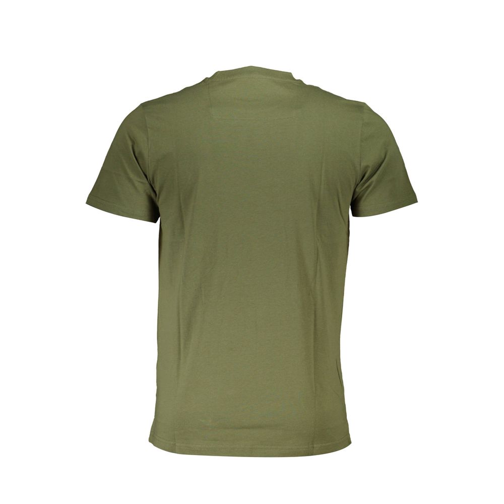 Cavalli Class Grünes Baumwoll-T-Shirt für Herren