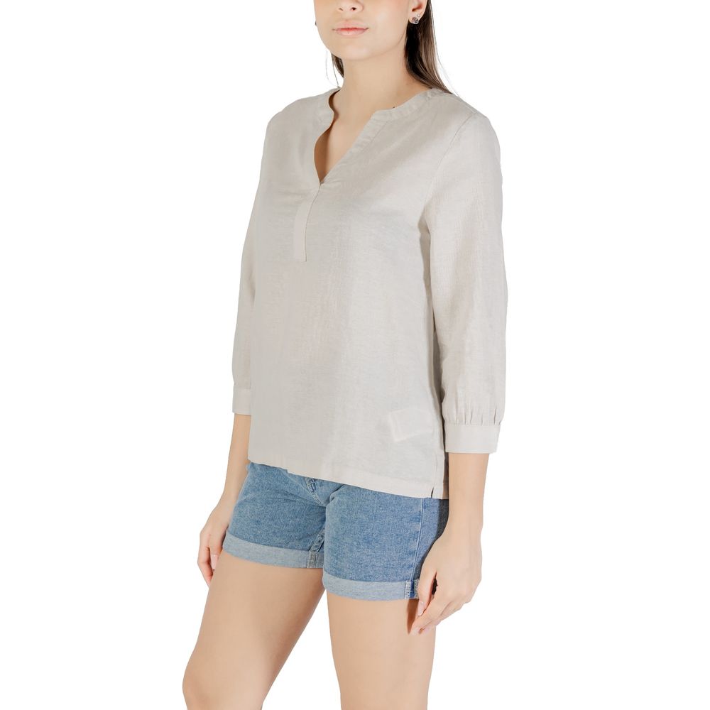 Street One Beige Linnen Blouse