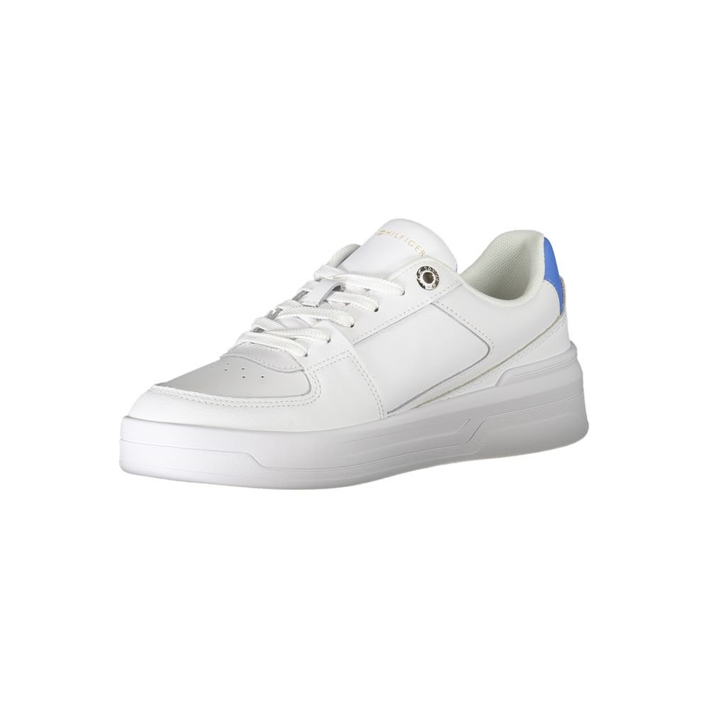 Tommy Hilfiger Damen Sneaker aus weißem Leder