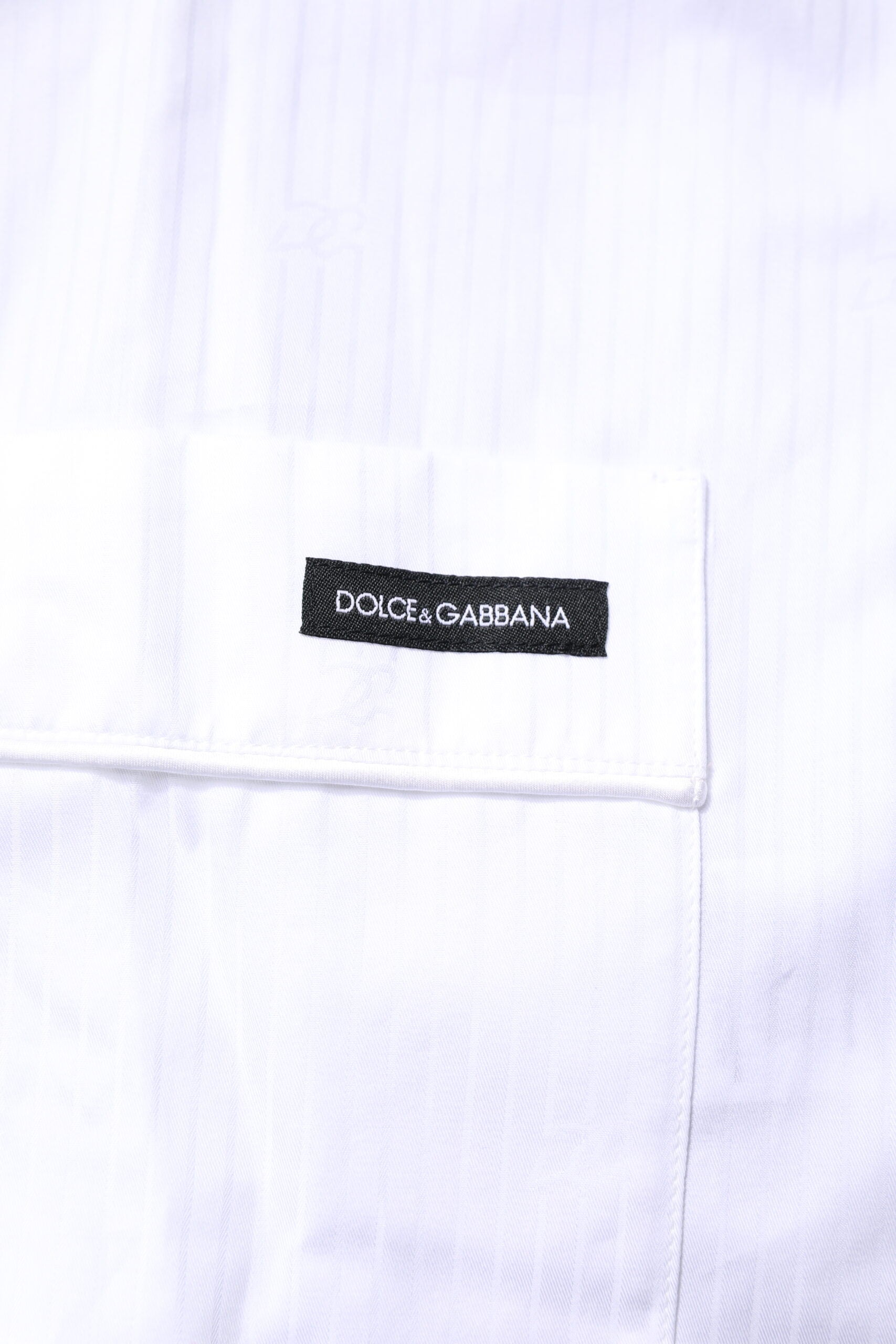Dolce & Gabbana Schlafanzugset aus weißem Baumwollhemd und -hose