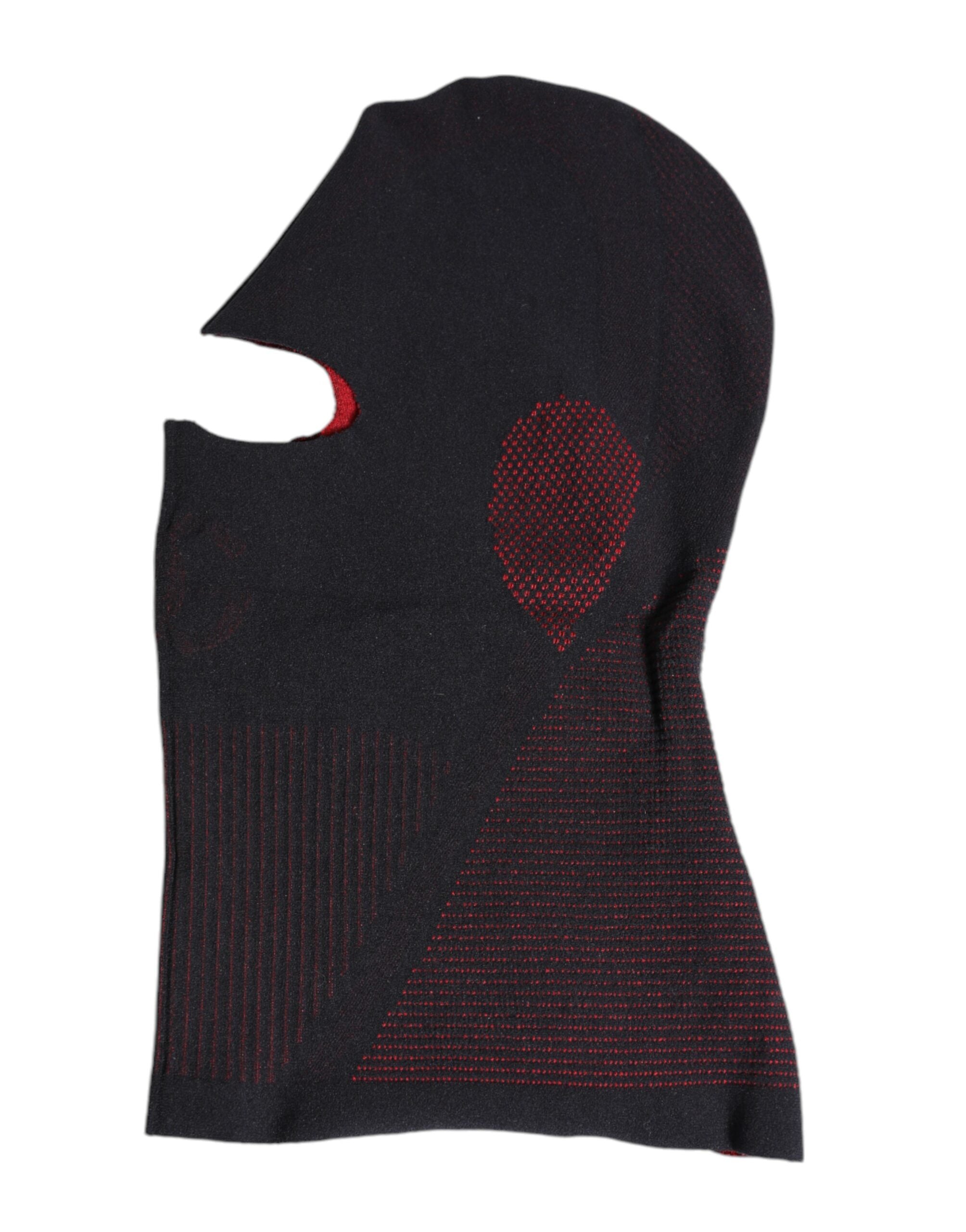 Dolce & Gabbana Zwart Katoen Gebreid Skimasker Bivakmuts Muts