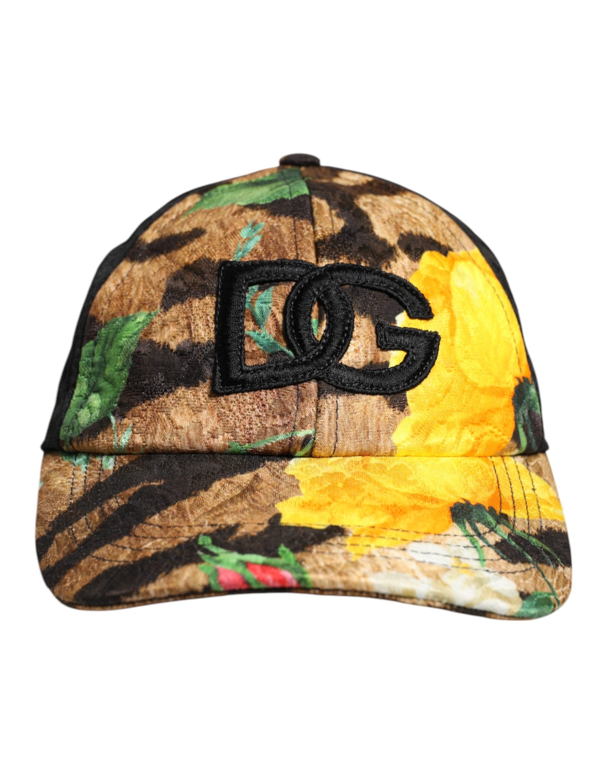 Dolce & Gabbana Meerkleurige DG Logo Patch Baseballpet met 6 Panelen
