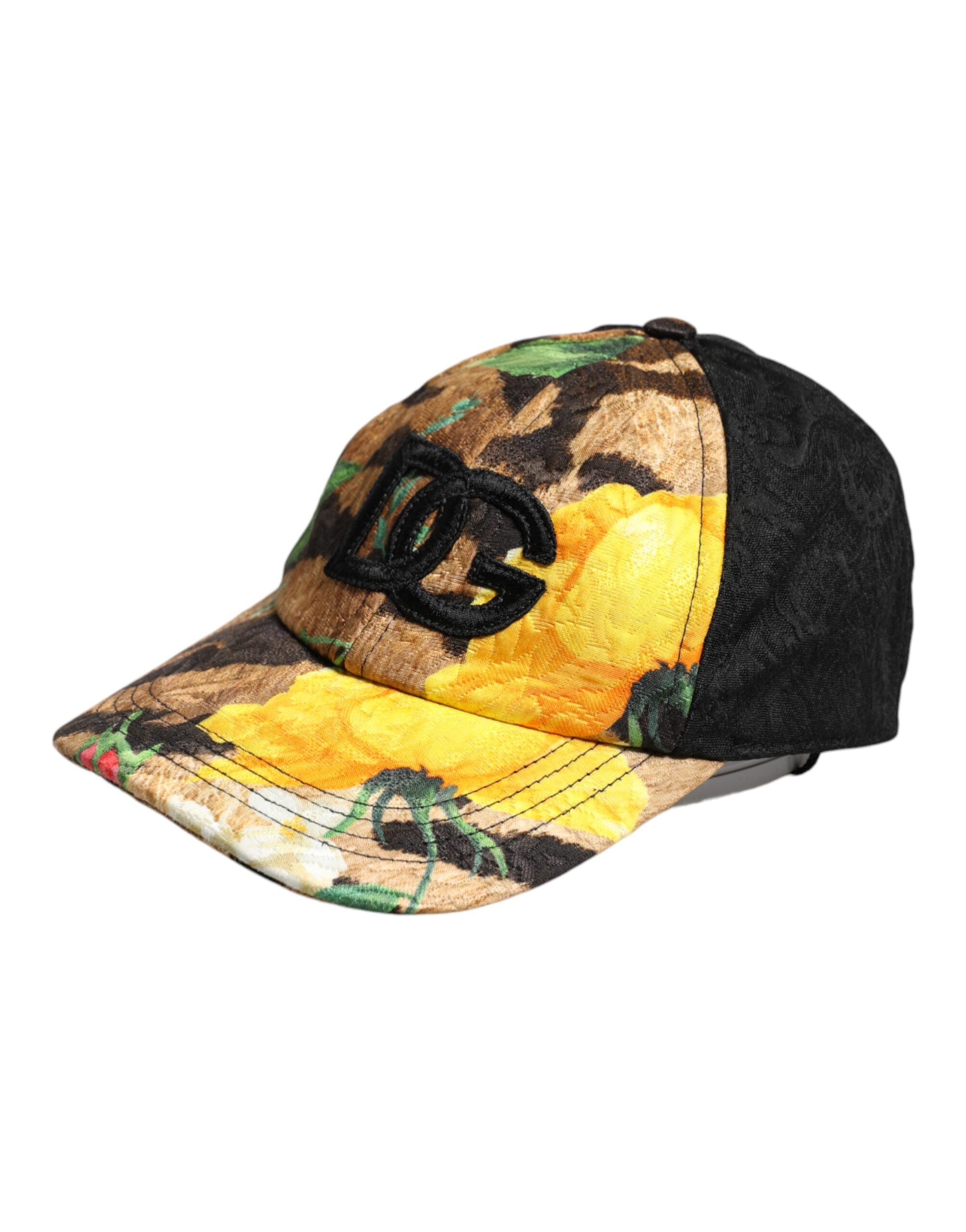 Dolce & Gabbana Meerkleurige DG Logo Patch Baseballpet met 6 Panelen