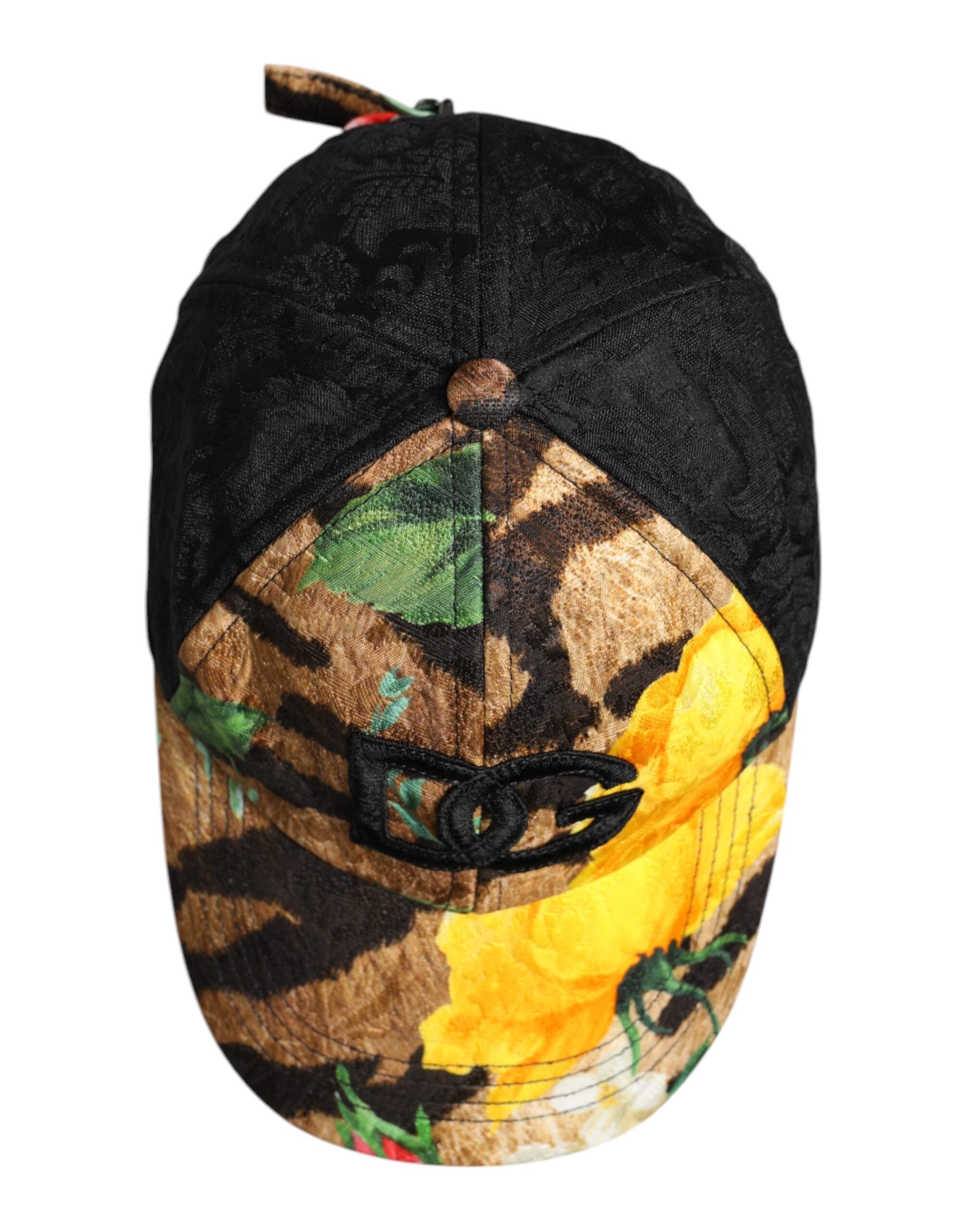 Dolce & Gabbana Meerkleurige DG Logo Patch Baseballpet met 6 Panelen