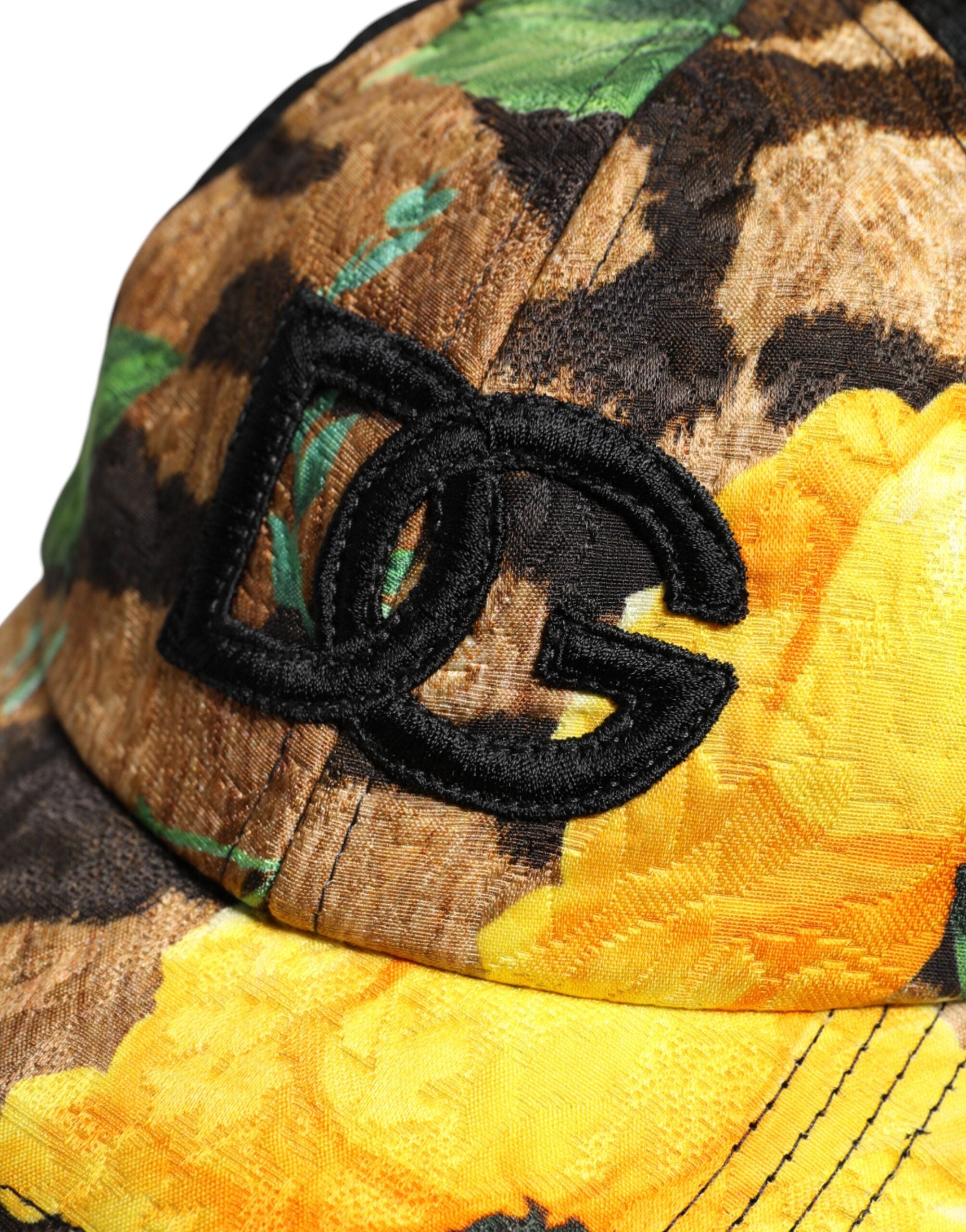 Dolce & Gabbana Meerkleurige DG Logo Patch Baseballpet met 6 Panelen